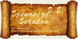 Đenadije Selakov vizit kartica
